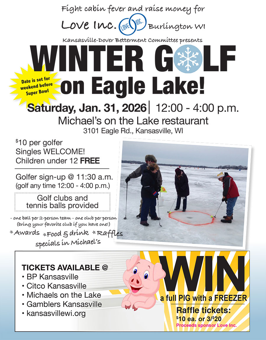 Dover Kansasville Winter Golf 2026